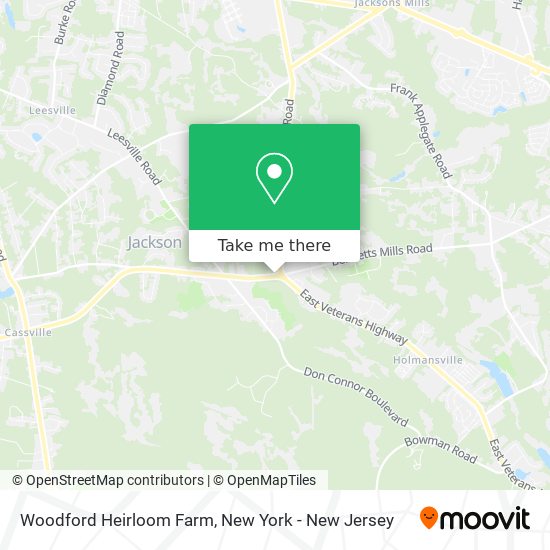 Woodford Heirloom Farm map