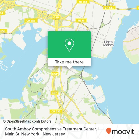 South Amboy Comprehensive Treatment Center, 1 Main St map