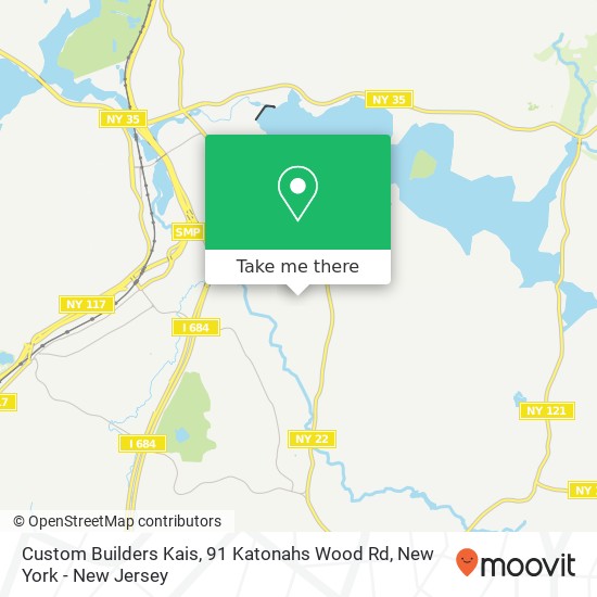 Mapa de Custom Builders Kais, 91 Katonahs Wood Rd