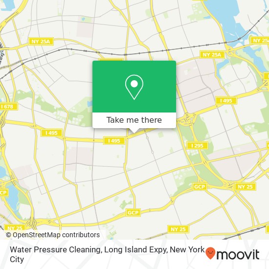 Mapa de Water Pressure Cleaning, Long Island Expy