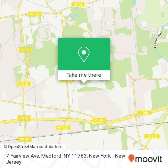 7 Fairview Ave, Medford, NY 11763 map