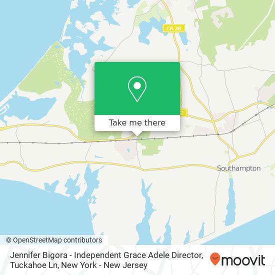 Mapa de Jennifer Bigora - Independent Grace Adele Director, Tuckahoe Ln