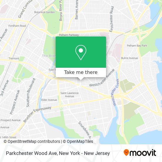 Mapa de Parkchester Wood Ave