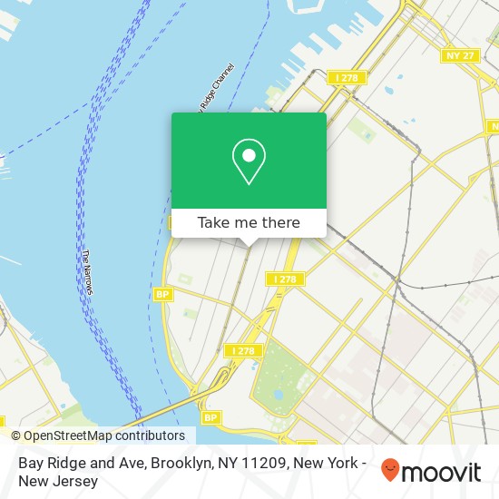Bay Ridge and Ave, Brooklyn, NY 11209 map