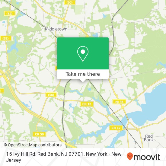 15 Ivy Hill Rd, Red Bank, NJ 07701 map