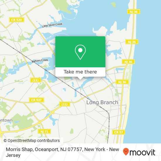 Mapa de Morris Shap, Oceanport, NJ 07757