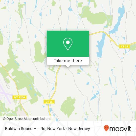 Mapa de Baldwin Round Hill Rd, Greenwich, CT 06831