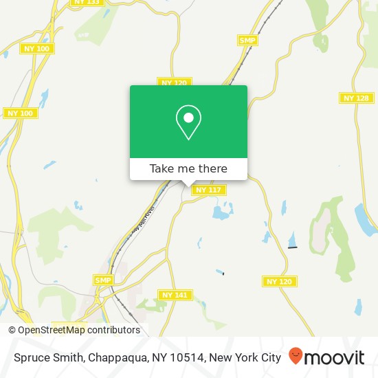 Mapa de Spruce Smith, Chappaqua, NY 10514