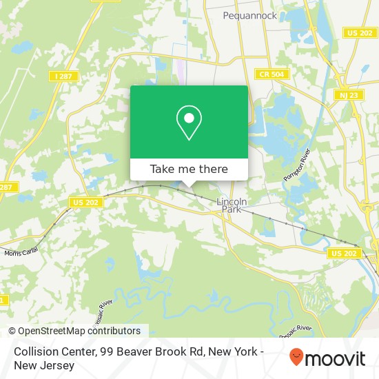 Mapa de Collision Center, 99 Beaver Brook Rd