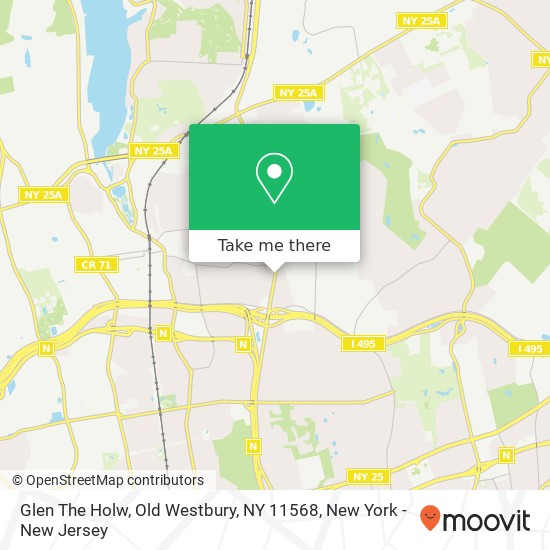 Glen The Holw, Old Westbury, NY 11568 map