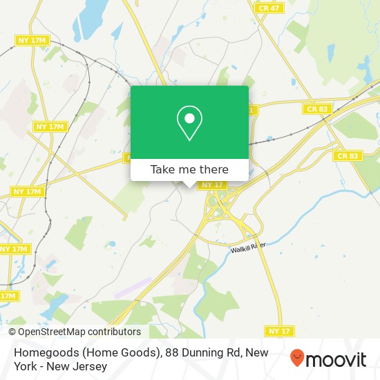 Homegoods (Home Goods), 88 Dunning Rd map