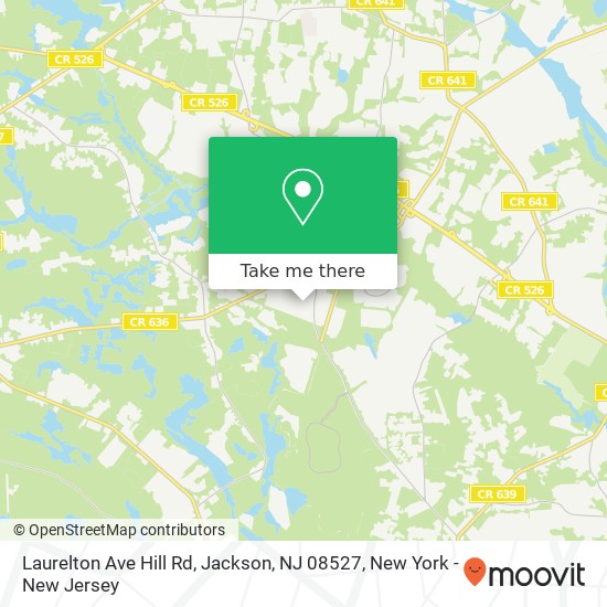 Mapa de Laurelton Ave Hill Rd, Jackson, NJ 08527