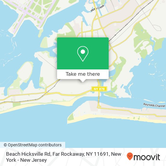 Mapa de Beach Hicksville Rd, Far Rockaway, NY 11691