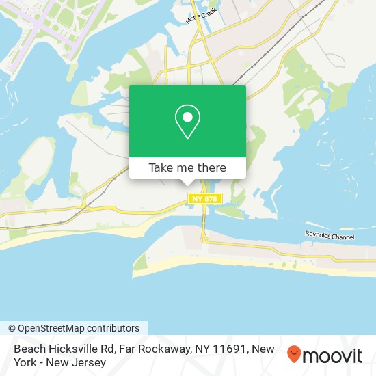 Beach Hicksville Rd, Far Rockaway, NY 11691 map