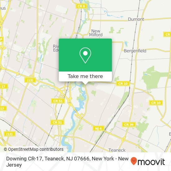 Downing CR-17, Teaneck, NJ 07666 map