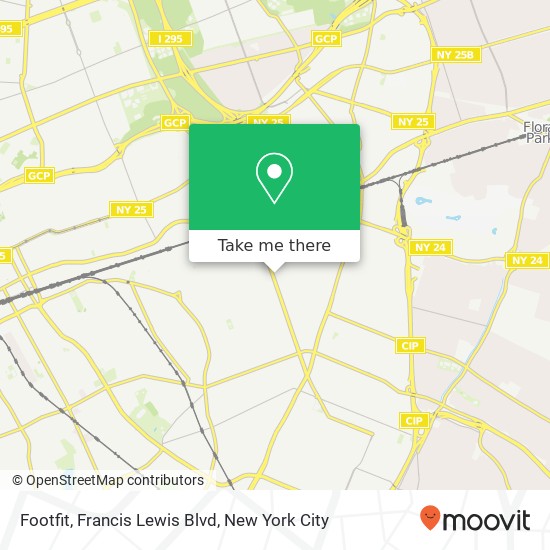 Mapa de Footfit, Francis Lewis Blvd