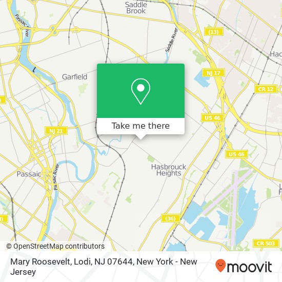 Mary Roosevelt, Lodi, NJ 07644 map