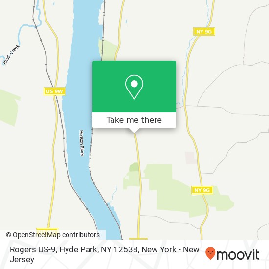 Mapa de Rogers US-9, Hyde Park, NY 12538