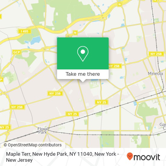 Mapa de Maple Terr, New Hyde Park, NY 11040