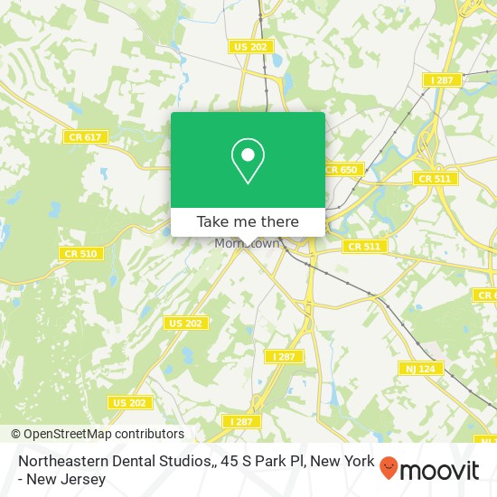 Northeastern Dental Studios,, 45 S Park Pl map