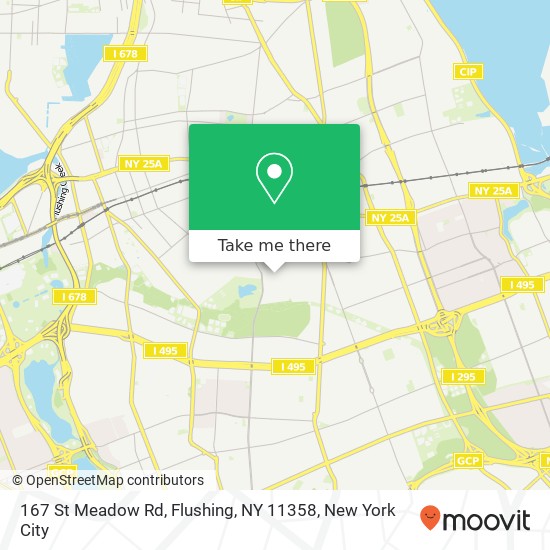 167 St Meadow Rd, Flushing, NY 11358 map