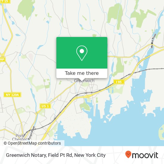 Greenwich Notary, Field Pt Rd map