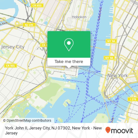 York John II, Jersey City, NJ 07302 map