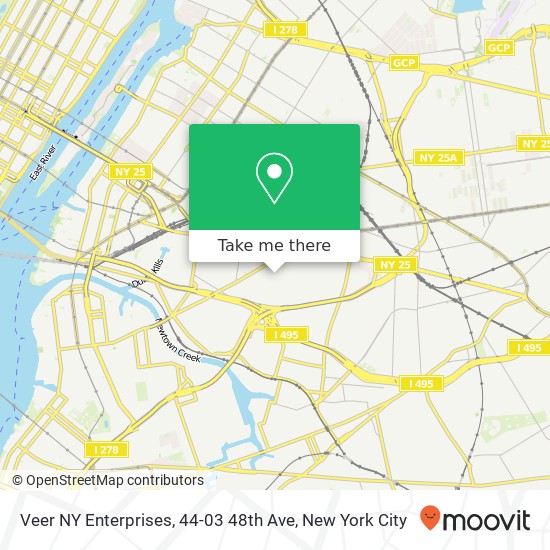 Mapa de Veer NY Enterprises, 44-03 48th Ave