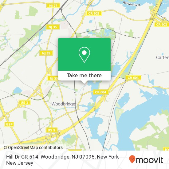 Hill Dr CR-514, Woodbridge, NJ 07095 map