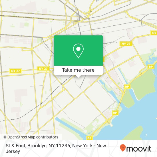 Mapa de St & Fost, Brooklyn, NY 11236