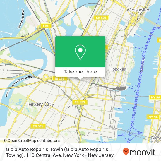 Gioia Auto Repair & Towin (Gioia Auto Repair & Towing), 110 Central Ave map