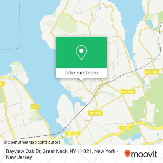 Bayview Oak Dr, Great Neck, NY 11021 map