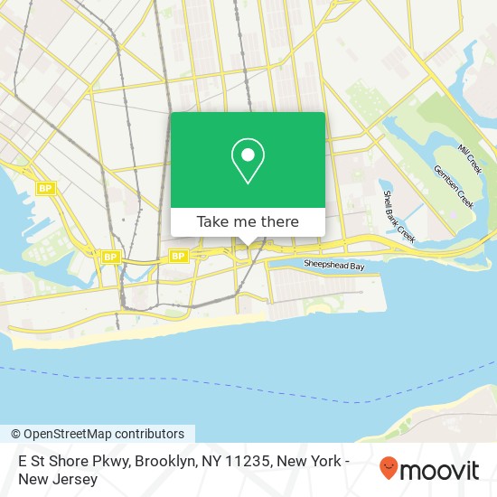 E St Shore Pkwy, Brooklyn, NY 11235 map