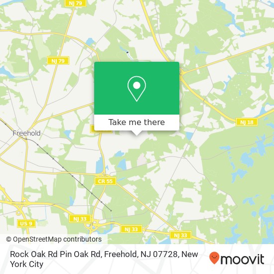 Rock Oak Rd Pin Oak Rd, Freehold, NJ 07728 map