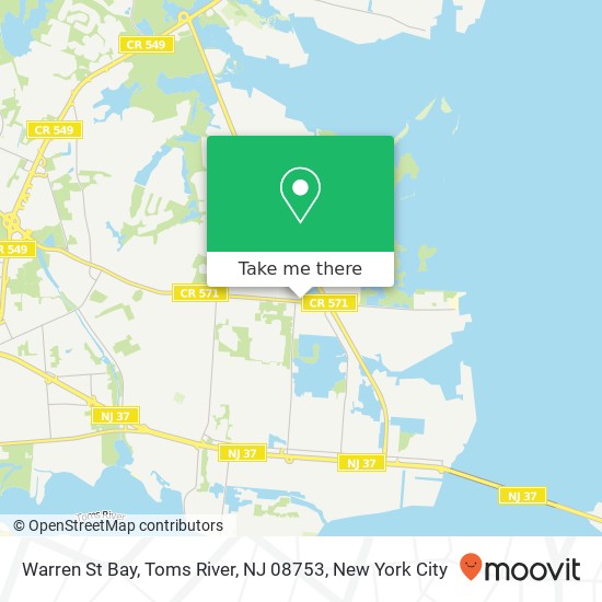 Warren St Bay, Toms River, NJ 08753 map