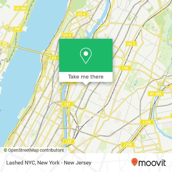 Mapa de Lashed NYC