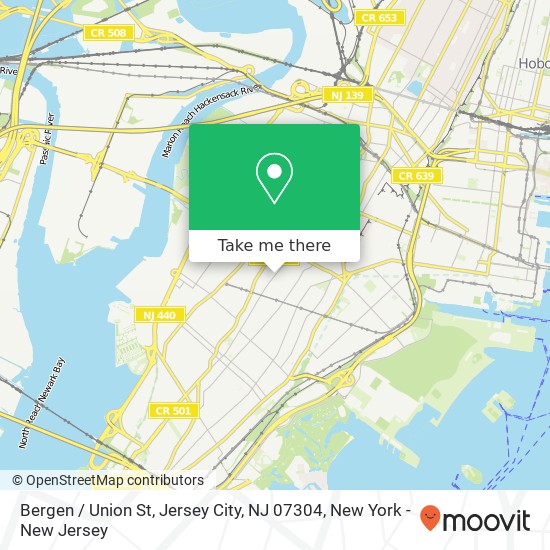 Bergen / Union St, Jersey City, NJ 07304 map