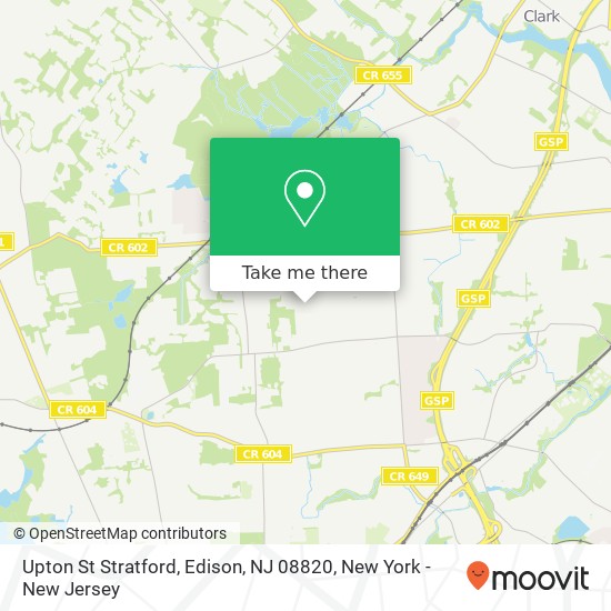 Upton St Stratford, Edison, NJ 08820 map