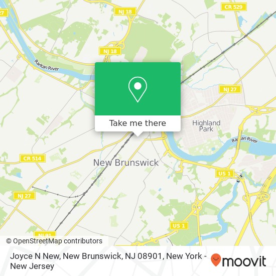 Joyce N New, New Brunswick, NJ 08901 map