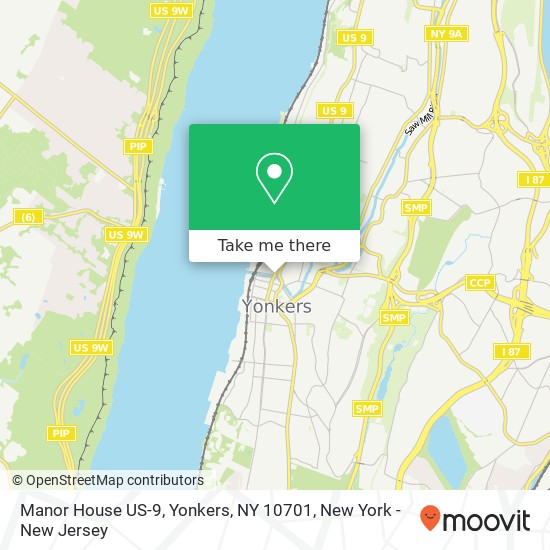 Manor House US-9, Yonkers, NY 10701 map