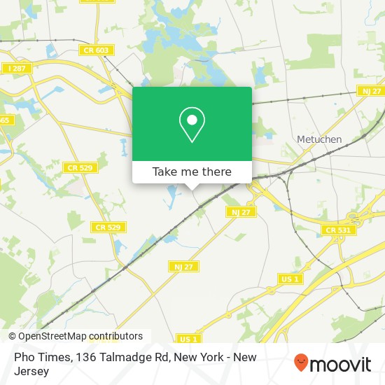 Mapa de Pho Times, 136 Talmadge Rd