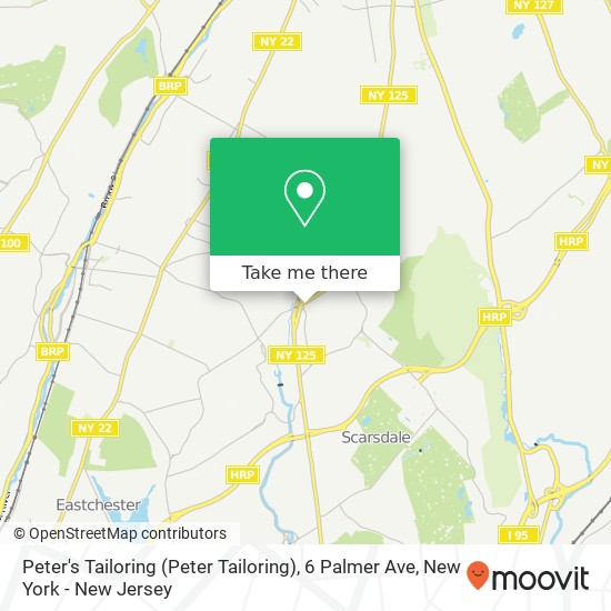 Mapa de Peter's Tailoring (Peter Tailoring), 6 Palmer Ave