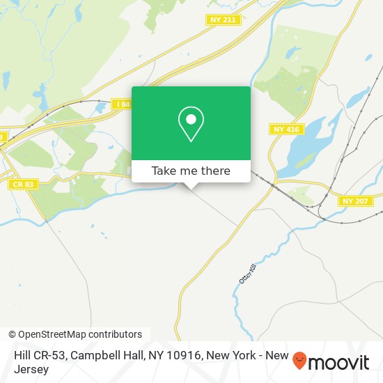 Mapa de Hill CR-53, Campbell Hall, NY 10916