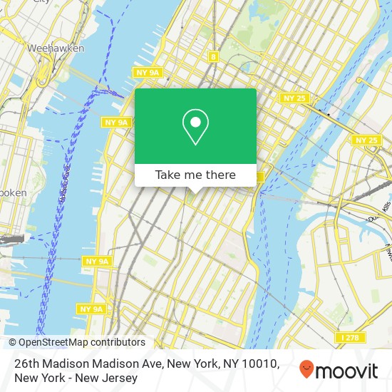 Mapa de 26th Madison Madison Ave, New York, NY 10010