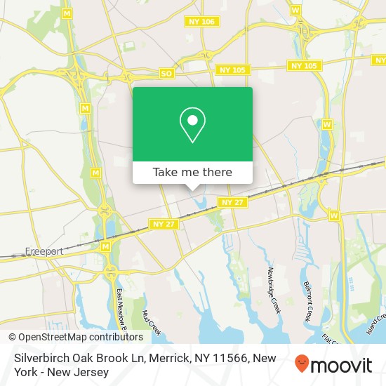 Silverbirch Oak Brook Ln, Merrick, NY 11566 map