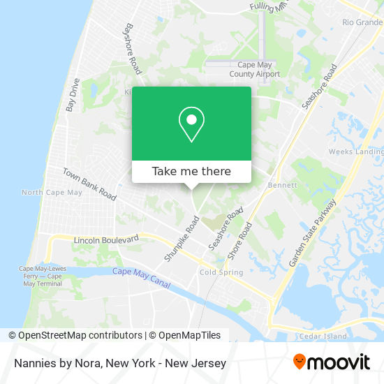 Nannies by Nora map