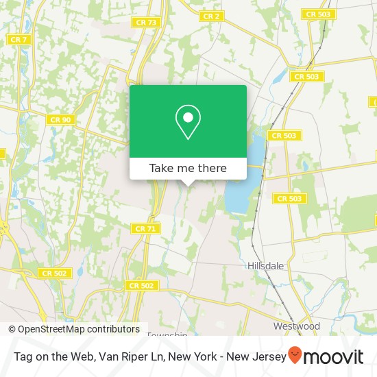 Mapa de Tag on the Web, Van Riper Ln