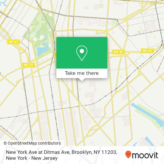 New York Ave at Ditmas Ave, Brooklyn, NY 11203 map