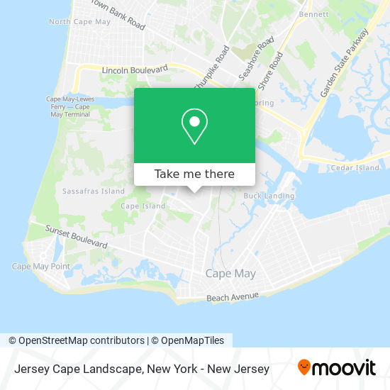 Jersey Cape Landscape map