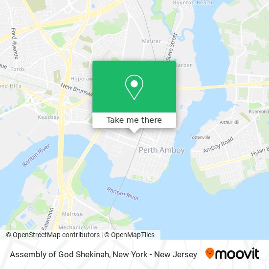 Mapa de Assembly of God Shekinah